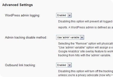 Admin Tracking Disable Method